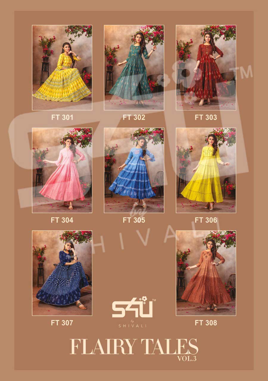 Flairy Tales Vol-3 Cotton Anarkali Kurti Set Flairy Tales Vol-3 Cotton Anarkali Kurti Set